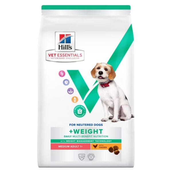 Hill's Vet Essentials Multi-Benefit + Weight Adult Medium Dry Dog Food With Chicken(2KG)